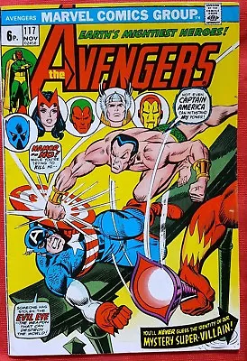 Buy AVENGERS 117 Marvel 1973 Avengers Vs. Defenders Crossover Story F+ • 14.50£