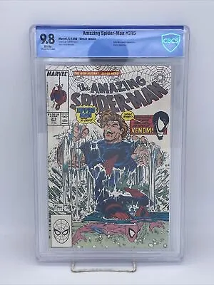 Buy Amazing Spider-Man #315 9.8 Todd McFarlane Art 1st Venom Cover Appearance • 319.80£