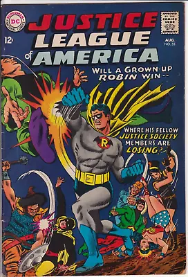 Buy Justice League Of America #55, DC Comics 1967 VG/FN 5.0 1st Earth-2. GA Robin • 31.78£