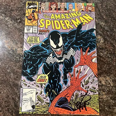 Buy Amazing Spider-Man # 332 Classic Venom Cover 🔥SIGNED BY ERIK LARSEN🔥 • 67.70£