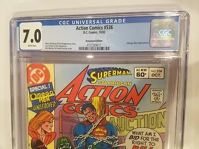 Buy DC Superman Action Comics Volume 1 Battle Beneath Earth #536 CGC Graded 7.0 • 88.06£