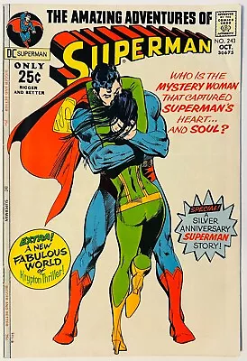 Buy Superman #243 (1971, DC) Neal Adams Kiss Cover VF-/VF • 31.62£