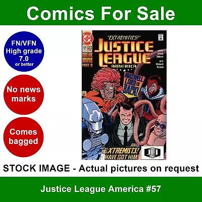 Buy DC Justice League America #57 Comic - FN/VFN Clean 01 December 1991 • 4.99£