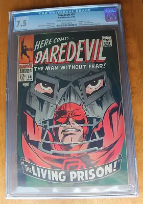 Buy 1968 Marvel Daredevil #38 CGC Graded 7.5 Comic Book -- FREE SHIPPING! (G-3) • 201.60£