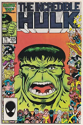 Buy Incredible Hulk 325 NM- 9.2 Marvel 1986 Rick Jones As Hulk Al Milgrom • 11.99£