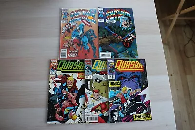 Buy Marvel Comics Mixed Comic Bundle X 5 Captain America, Quasar,  • 2£