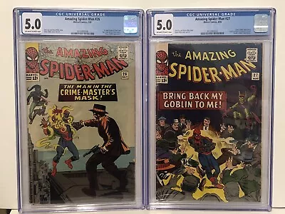Buy Amazing Spider-man 27 Cgc 5.0 1965 Stan Lee Steve Ditko Green Goblin • 217.42£