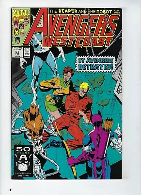 Buy AVENGERS WEST COAST # 67 (The Reaper & The Robot Part 3, FEB 1991) NM- • 4.95£