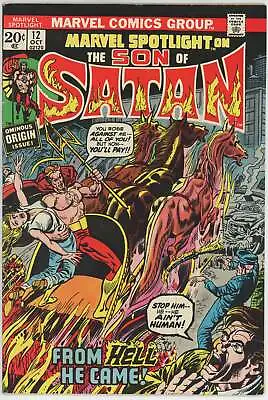 Buy Marvel Spotlight #12 (1971) - 8.0 VF *1st Full Appearance Son Of Satan* • 44.77£