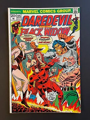 Buy DAREDEVIL #105 (Marvel 1973) 1st Moondragon, Gemini Mailer • 16.07£