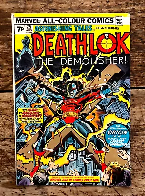 Buy Bronze Age Marvel Comic - ASTONISHING TALES #25 - 1974 - First Deathlok App  VG- • 35£