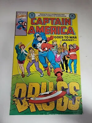 Buy Captain America Comic Issue 1 War Against Drugs Copper Age Marvel 1990 K2a133 • 5.51£
