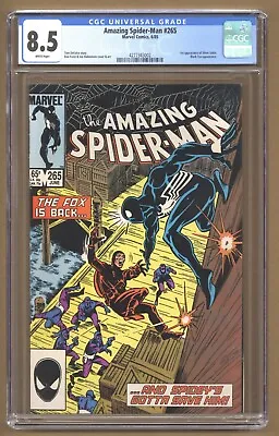 Buy Amazing Spider-Man 265 (CGC 8.5) 1st App. Silver Sable 1985 Marvel Comics S443 • 32.11£