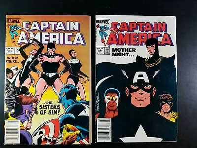 Buy Clean Marvel TWO 1984 CAPTAIN AMERICA #290 #295 First Mother Superior SISTER SIN • 21.68£