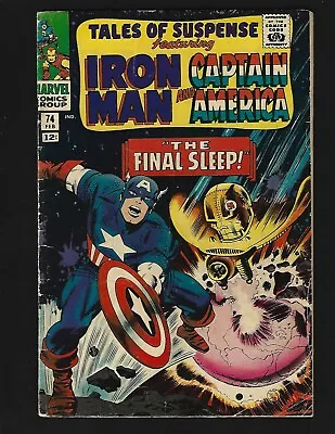 Buy Tales Of Suspense #74 VGF Kirby Colan Captain America Iron Man 1st Freak (Happy) • 15.07£