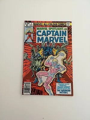 Buy Marvel Spotlight On Captain Marvel #2 Sept 1979 UK 12p Comic • 5£