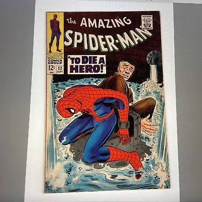 Buy Amazing Spider-man #52, FN- 5.5, Death Of Fred Foswell; Kingpin • 63.33£