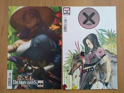 Buy X-Men Peach Momoko No.18, Demon Days No.1 Artgerm. Marvel Comics Variant Covers • 9.50£