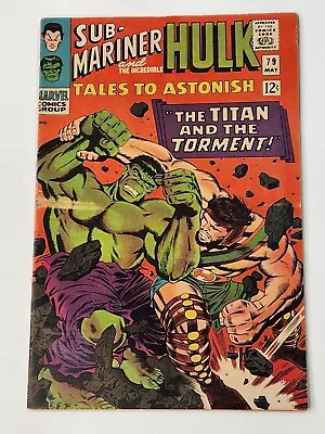Buy Tales To Astonish 79 Marvel Classic Hulk Vs Hercules Battle Silver Age 1966 • 63.24£