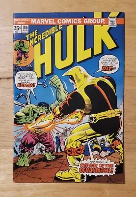 Buy The Incredible Hulk Issue 186 Vintage Marvel Comics 1975 • 17.41£