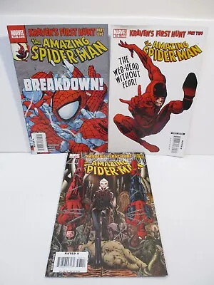Buy Amazing Spider- Man 565, 566, 567 Kraven's First Hunt - Marvel Comics 2008 • 18.40£