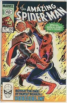 Buy Amazing Spider Man #250 (1963) - 9.2 NM- *Awesome Hobgoblin Cover* • 27.91£