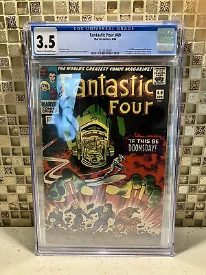 Buy Fantastic Four #49 - CGC 3.5 CENTS Marvel Silver Age Key 1st Galactus • 499.99£