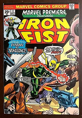 Buy Marvel Premiere #17 VF/NM 9.0 Iron Fist MARVEL 1974 • 20.08£