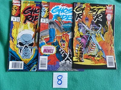 Buy 3 X Marvel Comics Ghost Rider June 93, July 93 & Feb 94 Great Condition (8) • 5.50£
