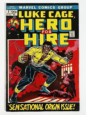 Buy Luke Cage: Hero For Hire #1 (1972) Origin & 1st App ~ Marvel Comics • 158.11£