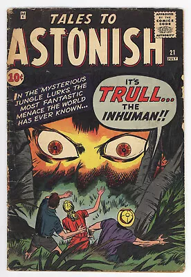 Buy TALES TO ASTONISH #21 - Rare - Incredible HULK Prototype - Marvel Comics - 1961 • 16.47£