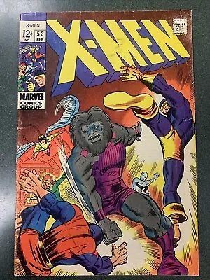 Buy Uncanny X-Men #53 (Marvel, 1969) 1st Published Cover Art Barry Windsor-Smith VG • 63.89£
