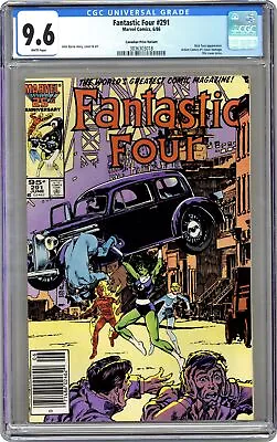 Buy Fantastic Four Canadian Price Variant #291 CGC 9.6 1986 3836303018 • 73.53£