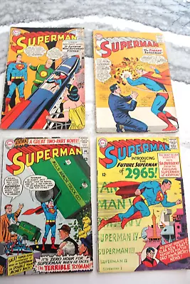 Buy 1964-67 SUPERMAN Comic Book Lot Of 4: #170 172 181 182 DC Silver Age Nice!! JFK • 63.95£