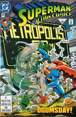 Buy Action Comics #684 (1992) Doomsday Reaches Metropolis In 9.4 Near Mint • 3.99£