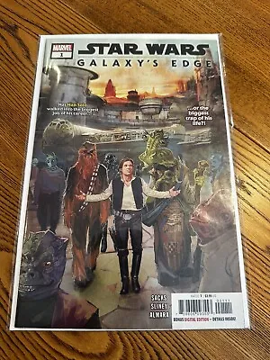 Buy Star Wars Galaxy's Edge #1  MARVEL Comics 2019 NM Bonus Digital Edition Sleeve. • 6£