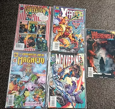 Buy Comic Bundle, Wolverine, Xmen, Magneto Werewolf By Night No 1, Generation X.  • 5£