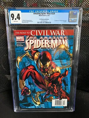 Buy CGC 9.4  Amazing Spider-Man 529  $2.99 Newsstand Edition  Key - 1st IRON SPIDER • 79.16£
