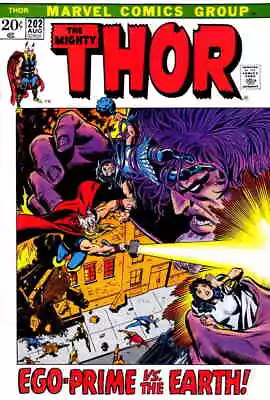 Buy Thor #202 FN; Marvel | Ego-Prime August 1972 John Buscema - We Combine Shipping • 15.98£