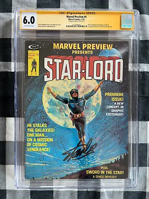 Buy Marvel Preview #4 CGC 6.0 SS Signed STAN LEE 1st Appearance Star-Lord Major Key! • 778.39£