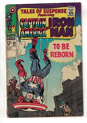 Buy Marvel Comics Tales Of Suspense 96 1967 Captain America Iron Man VG- 3.5 • 14.99£