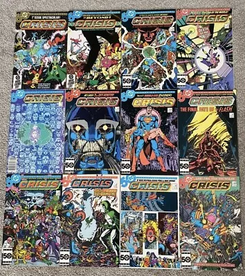 Buy Crisis On Infinite Earths #1-12 (1985) Complete Set Vf/nm Dc • 99.95£