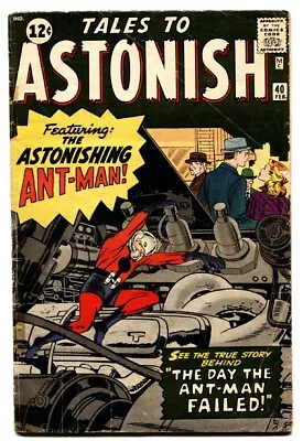 Buy TALES TO ASTONISH #40 Comic Book 1963-JACK KIRBY-MARVEL • 149.91£