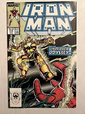 Buy Iron Man #218 1st Appearance Of Iron Man's Deep Sea Armor 1987 (VF/NM) • 3.94£
