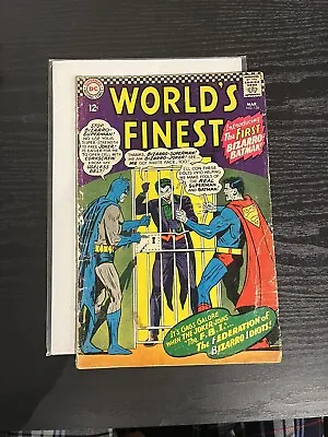 Buy World’s Finest Comics #156 (DC 1966) Key - 1st Bizarro Batman VG- • 19.99£