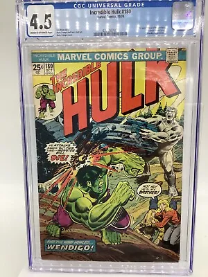 Buy INCREDIBLE HULK #180 CGC 4.5 First Appearance Of Wolverine In Cameo (Deadpool)🔥 • 479.67£