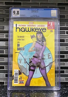 Buy Hawkeye #1 Vol.5 CGC 9.8 1st Solo Kate Bishop / 1st Ramone Watts- MARVEL Comics • 40£