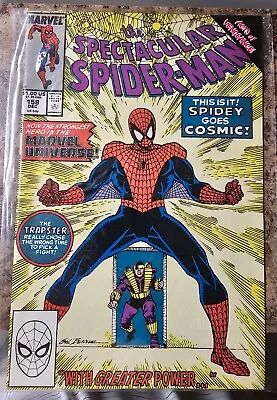 Buy Spectacular Spider-Man #158 (1989) 1st Cosmic Spider-Man, Copper Age, VF-NM  • 6.40£