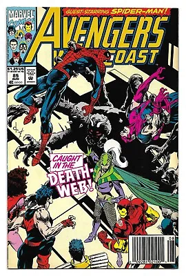 Buy Avengers West Coast #85 (Vol 2) : NM- :  Death Has Eight Legs  : Spider-Man • 1.95£