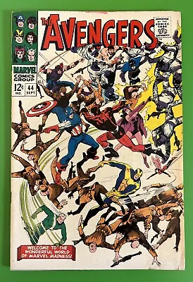 Buy Avengers #44 , VG/FN , Fantastic Action Packed John Buscema Cover • 78£
